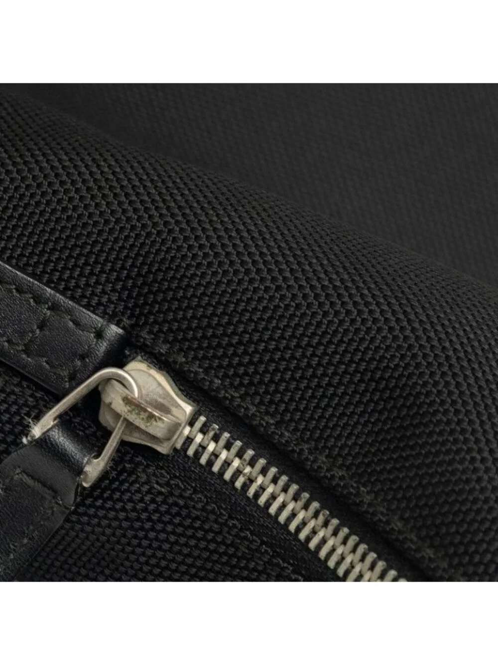 Gucci Sherry Line Fold Backpack Black Canvas Leather